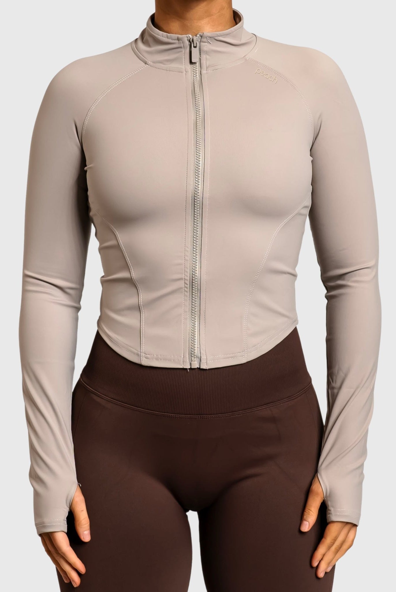 Beige Define Jacket - Peach Tights - Jacket