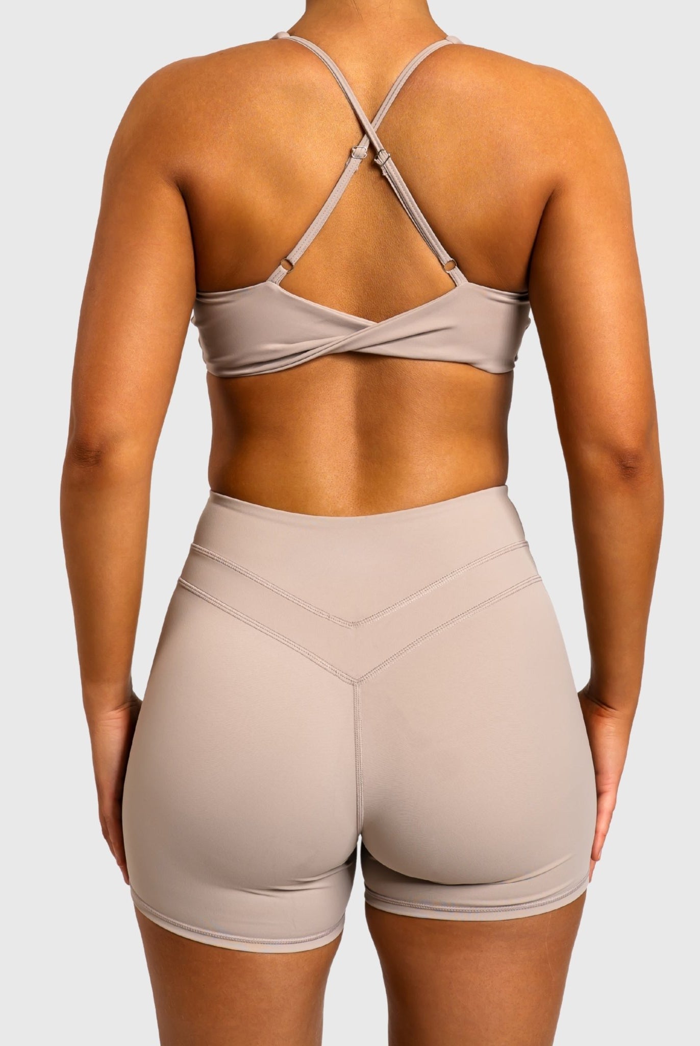 Beige Velocity Sports - bra - Peach Tights - Sports - Bra