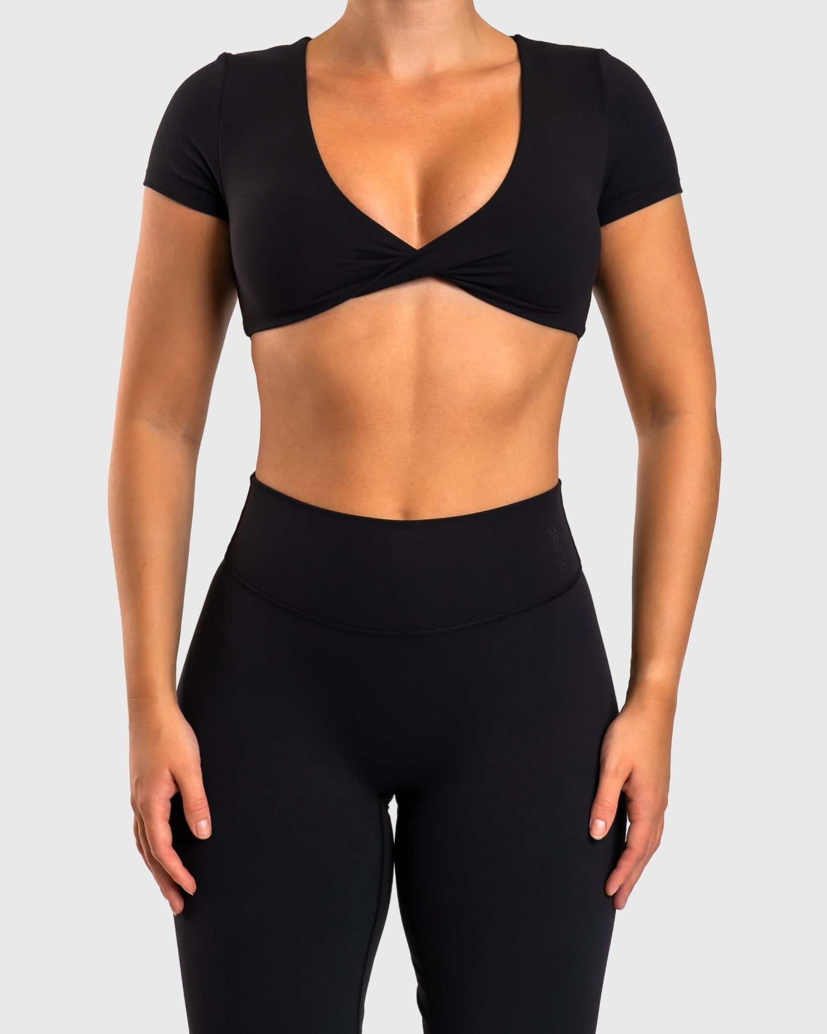 Black Divine T-shirt - Peach Tights - T-shirt