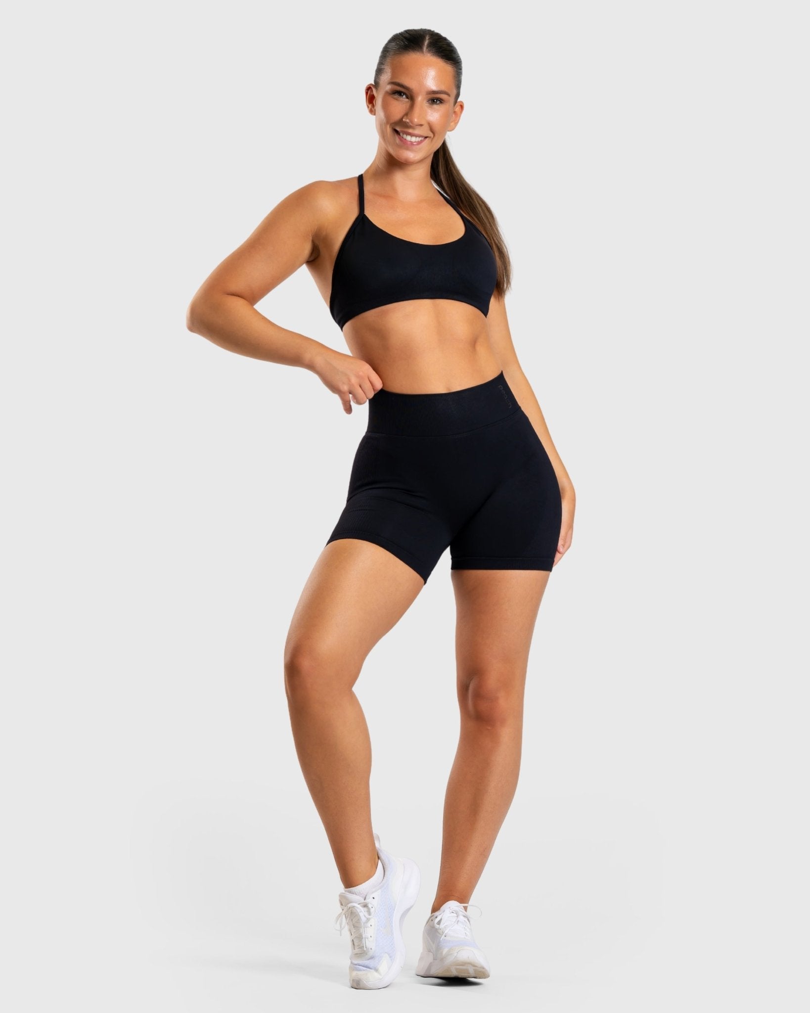 Black Ignite Sports - bra - Peach Tights - Sports - Bra