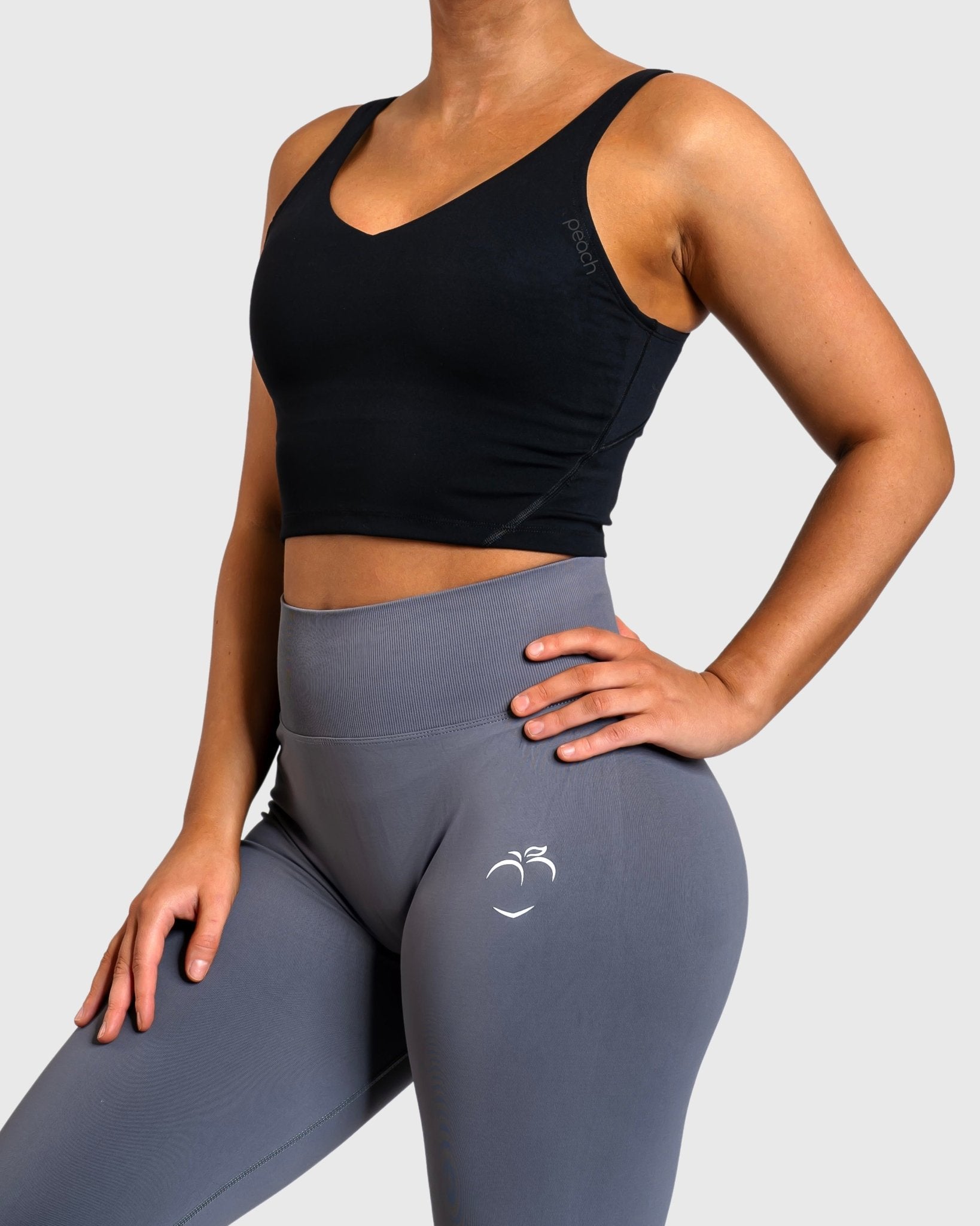 Black Lush Topp - Peach Tights - Sports - Bra