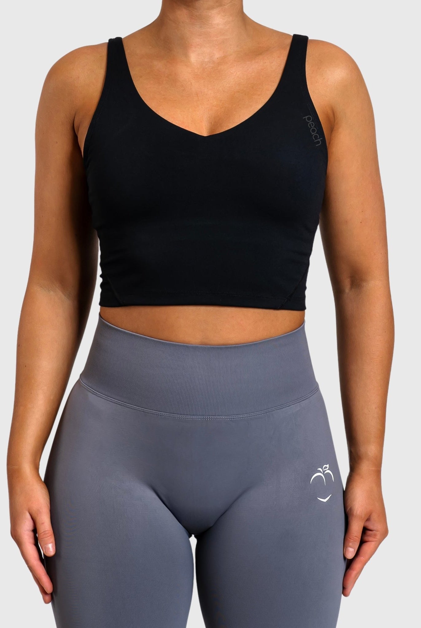 Black Lush Topp - Peach Tights - Sports - Bra