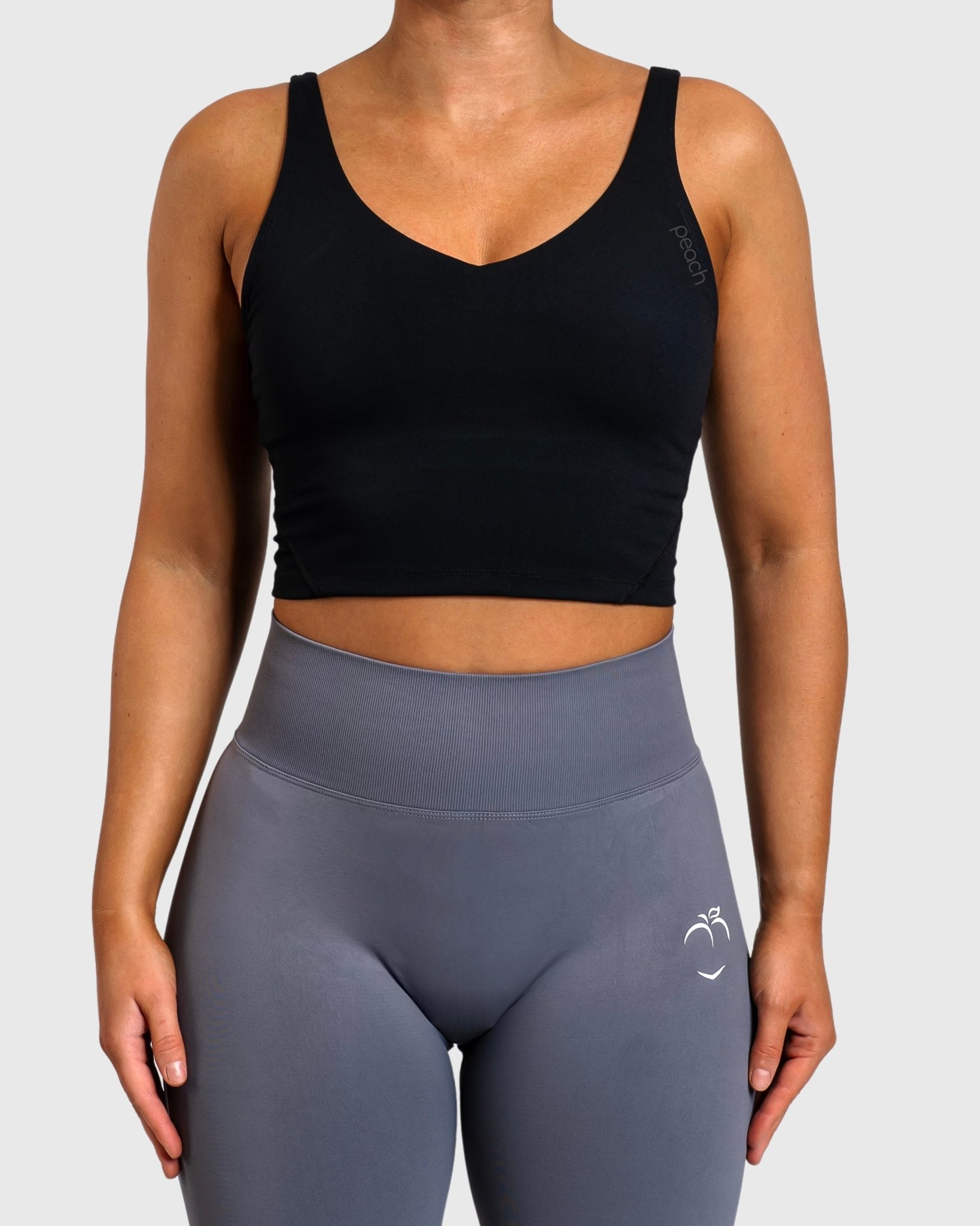 Black Lush Topp - Peach Tights - Sports - Bra