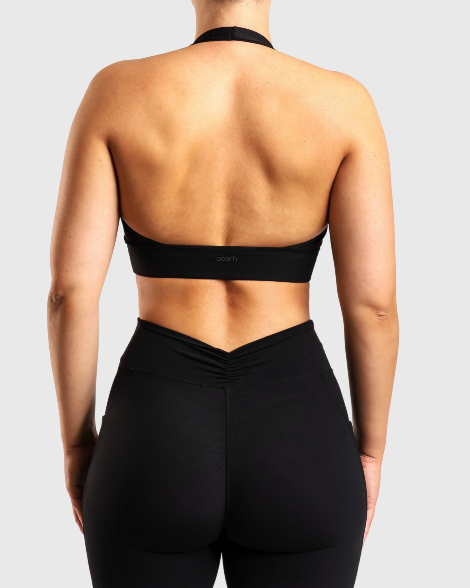 Black Pulse Sports - bra - Peach Tights - Sports - Bra