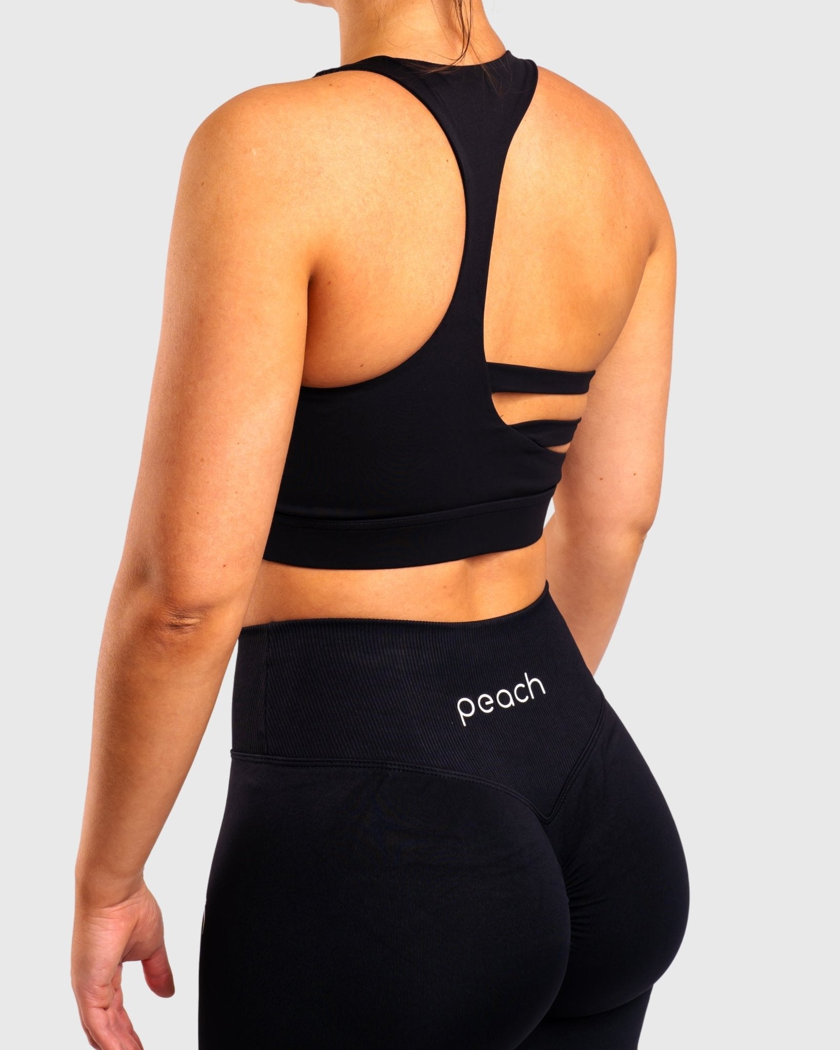 Black Revive Sports-bra - Peach Tights - Sports-Bra