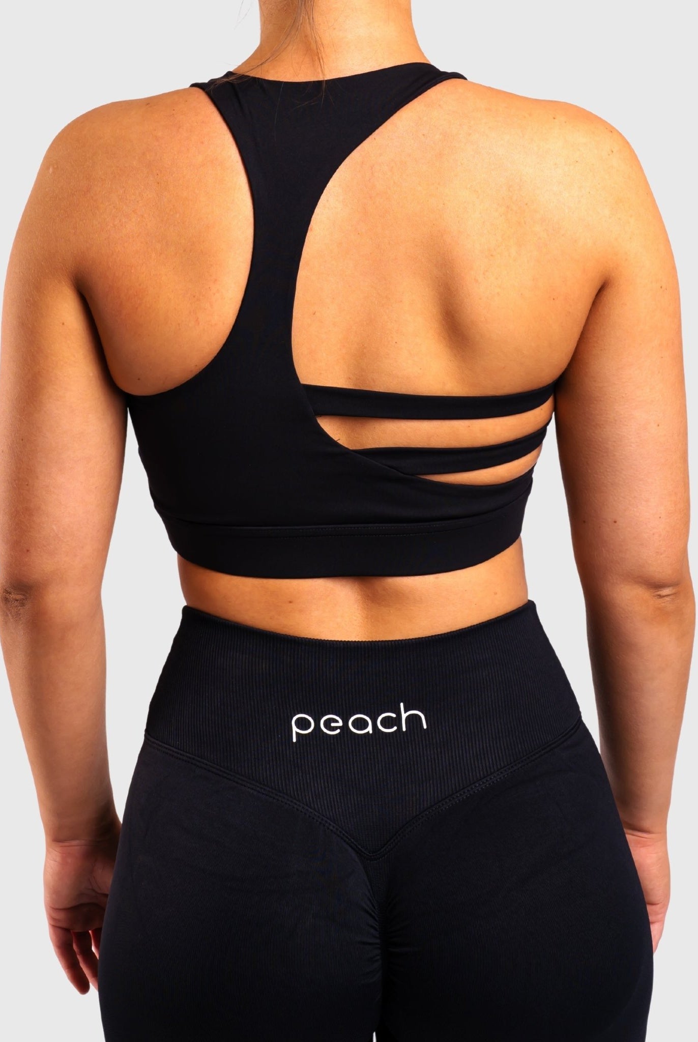 Black Revive Sports-bra - Peach Tights - Sports-Bra