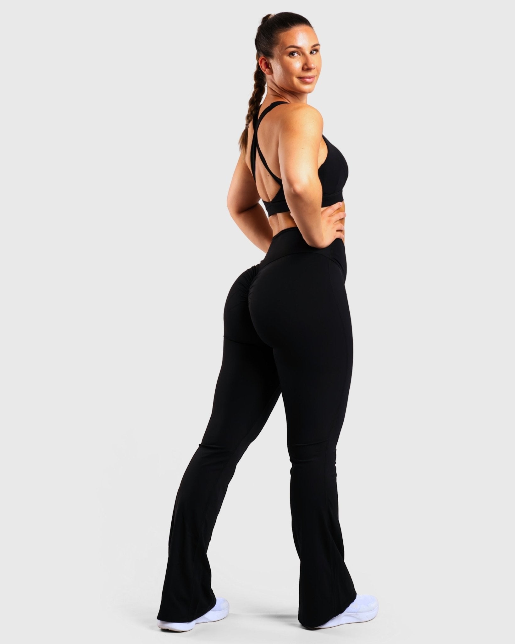 Black Sculpt Yoga - Peach Tights - Tights