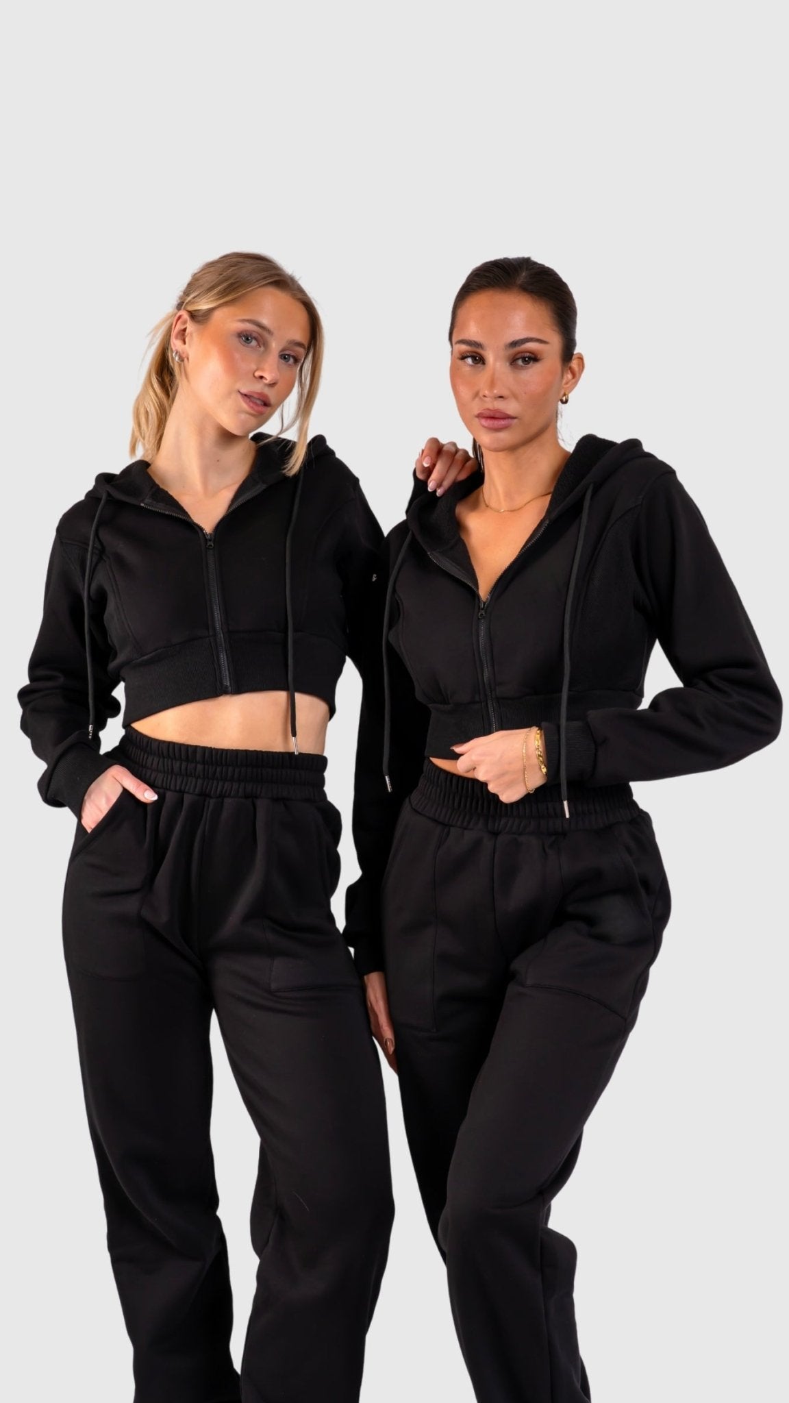 Black Vibe Sweatpants - Peach Tights - Sweatpants