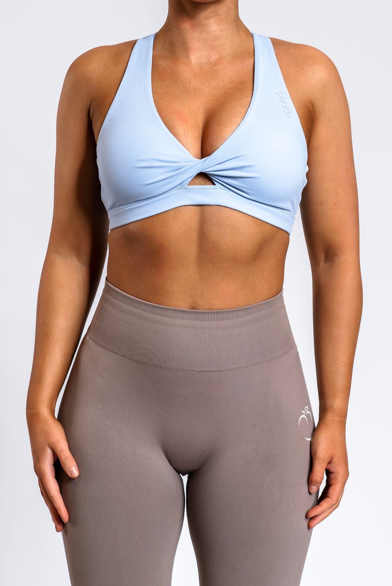 Blue Bow Sports - bra - Peach Tights - Sports - Bra