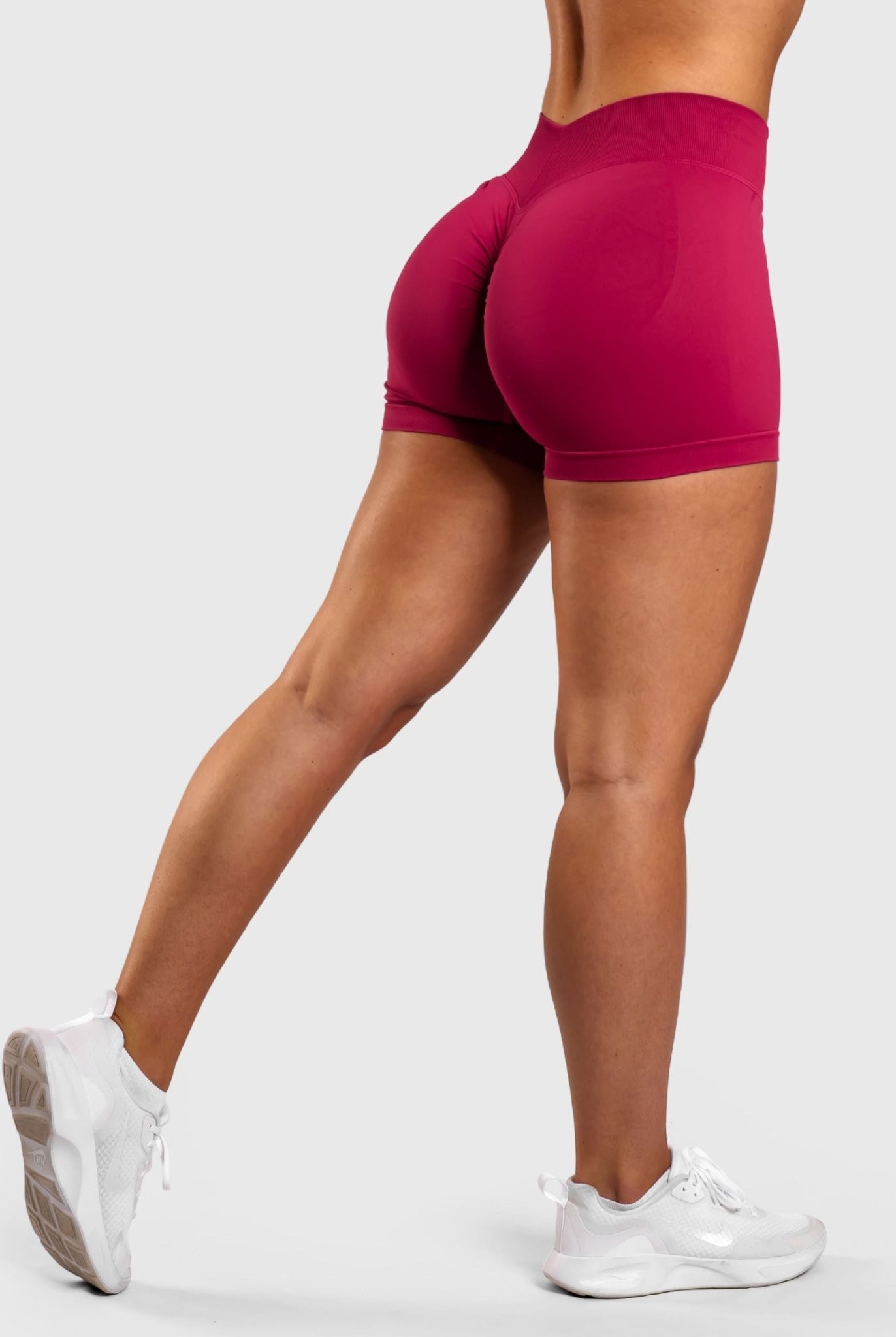 Burgundy Peak Shorts - Peach Tights - Shorts