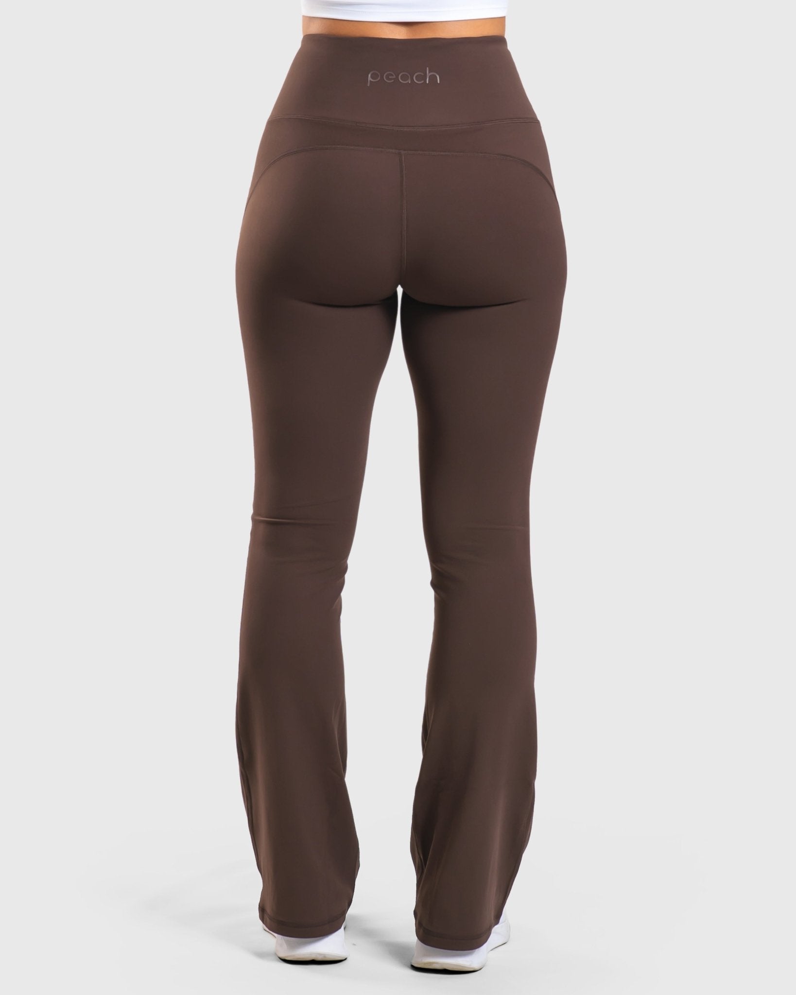 Espresso Flared Yoga - Peach Tights - Tights