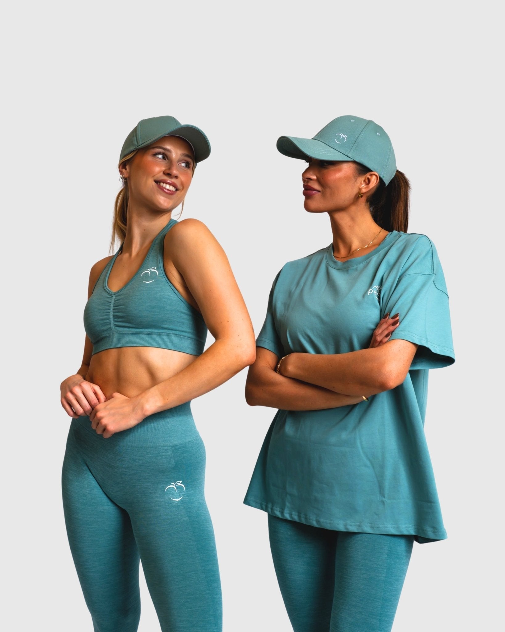 Green Ease Caps - Peach Tights - Caps