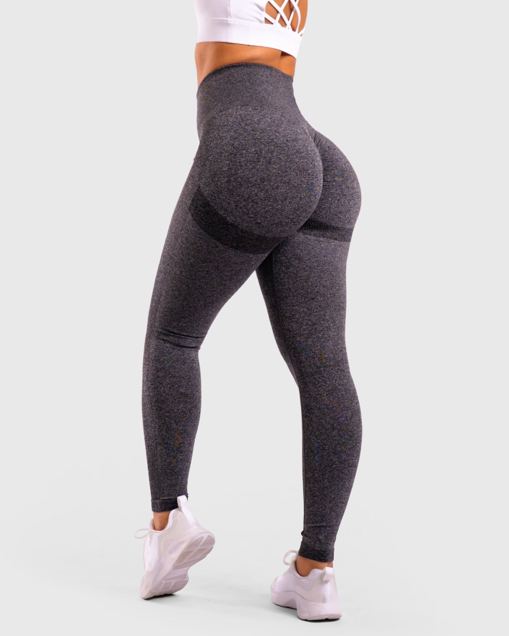 Grey High Waist Tights - Peach Tights - Tights