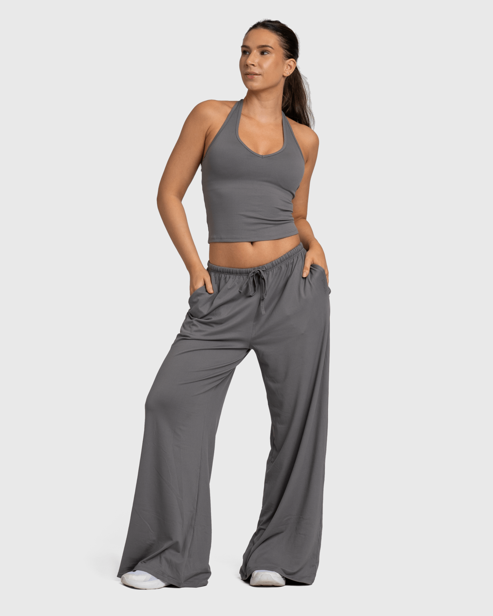 Grey Lounge Pants - Peach Tights - Sweatpants