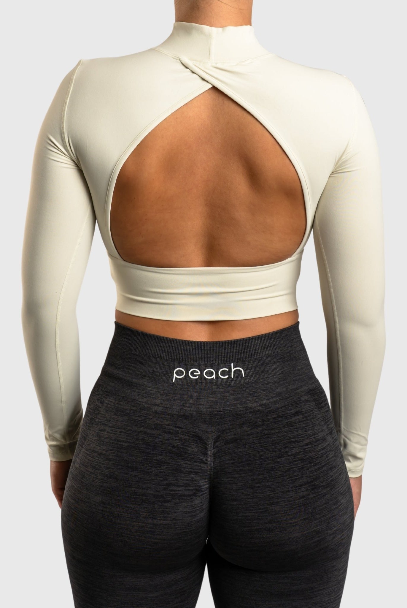 Ivory Reveal Long Sleeve - Peach Tights - Long sleeve