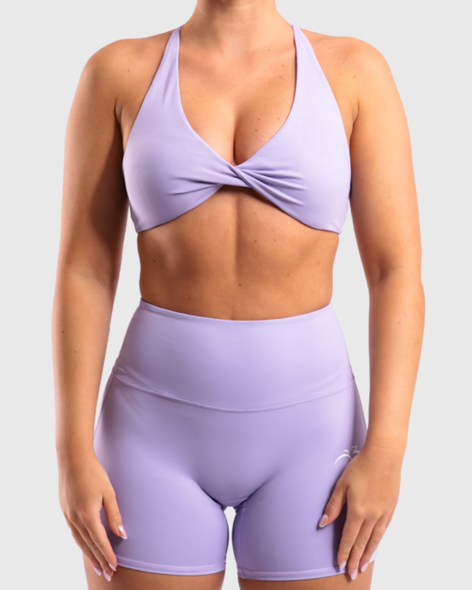 Light Purple Twist Sports - bra - Peach Tights - Sports - Bra
