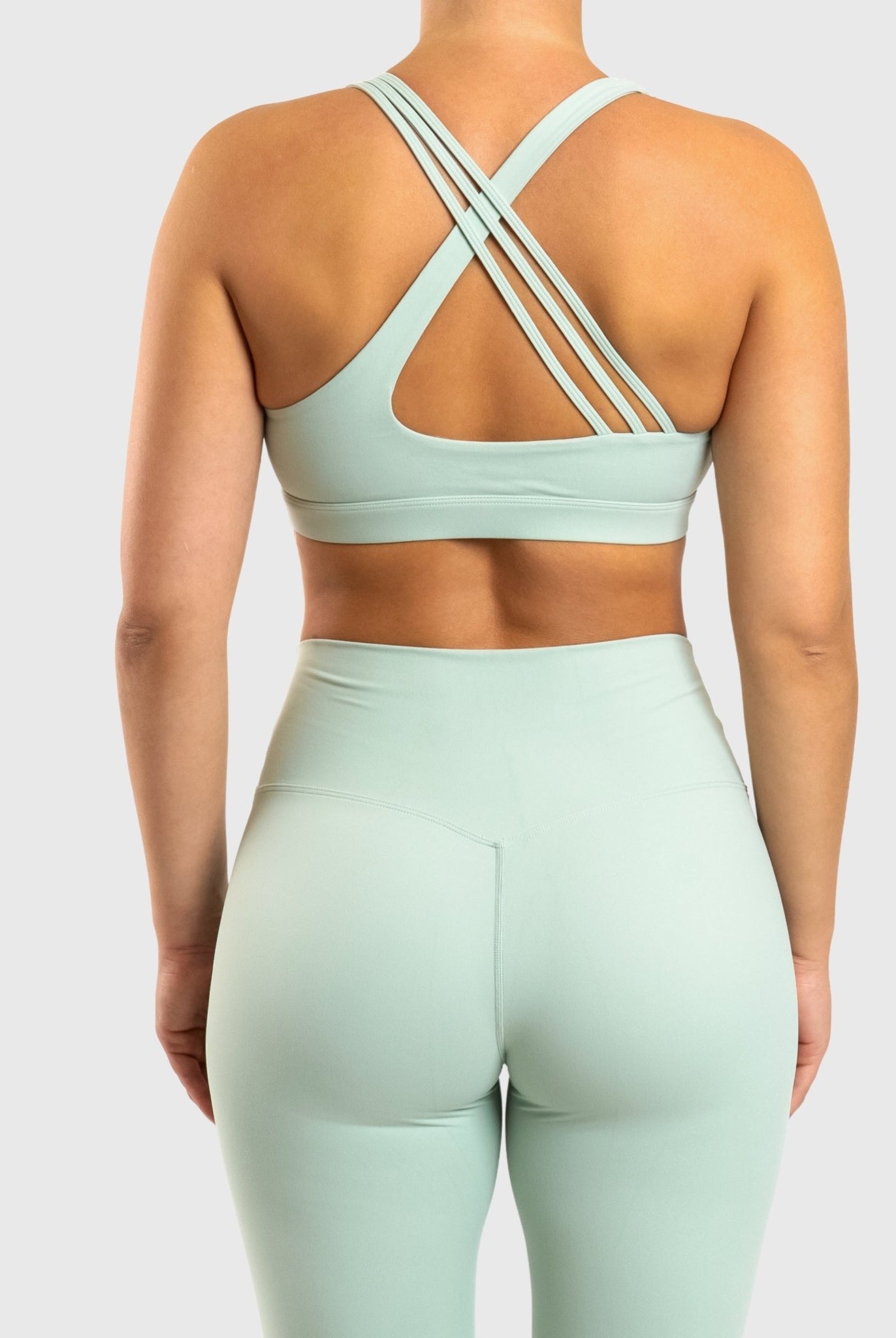 Mint Green Softelle Sports - bra - Peach Tights - Sports - Bra
