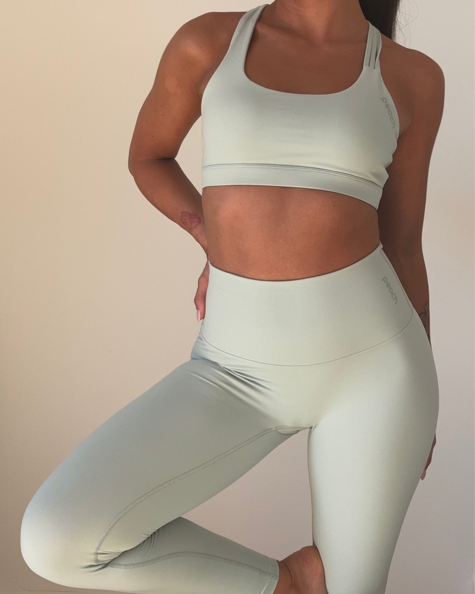 Mint Green Softelle Tights - Peach Tights - Tights