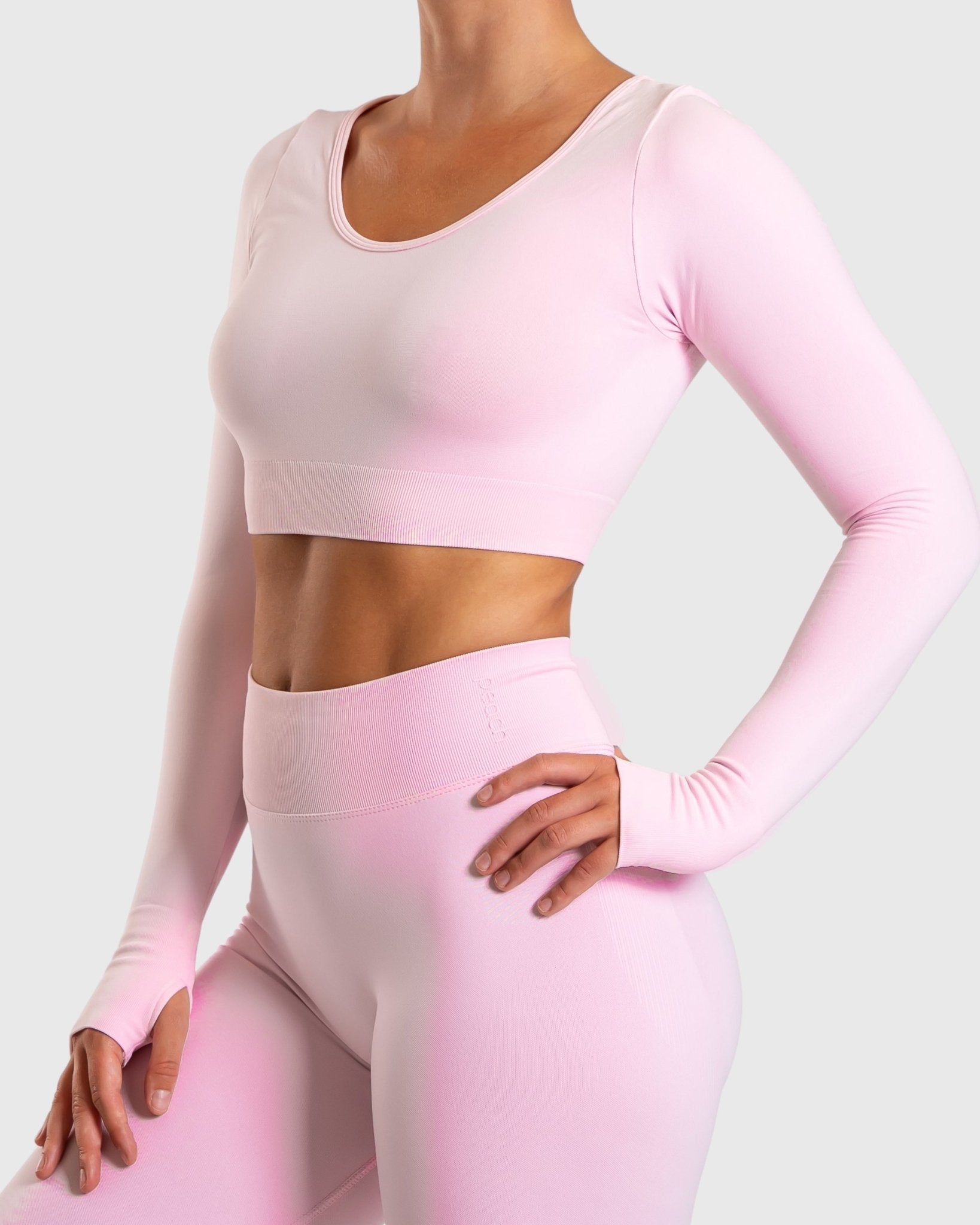 Pink Ignite Long Sleeve - Peach Tights - Long sleeve