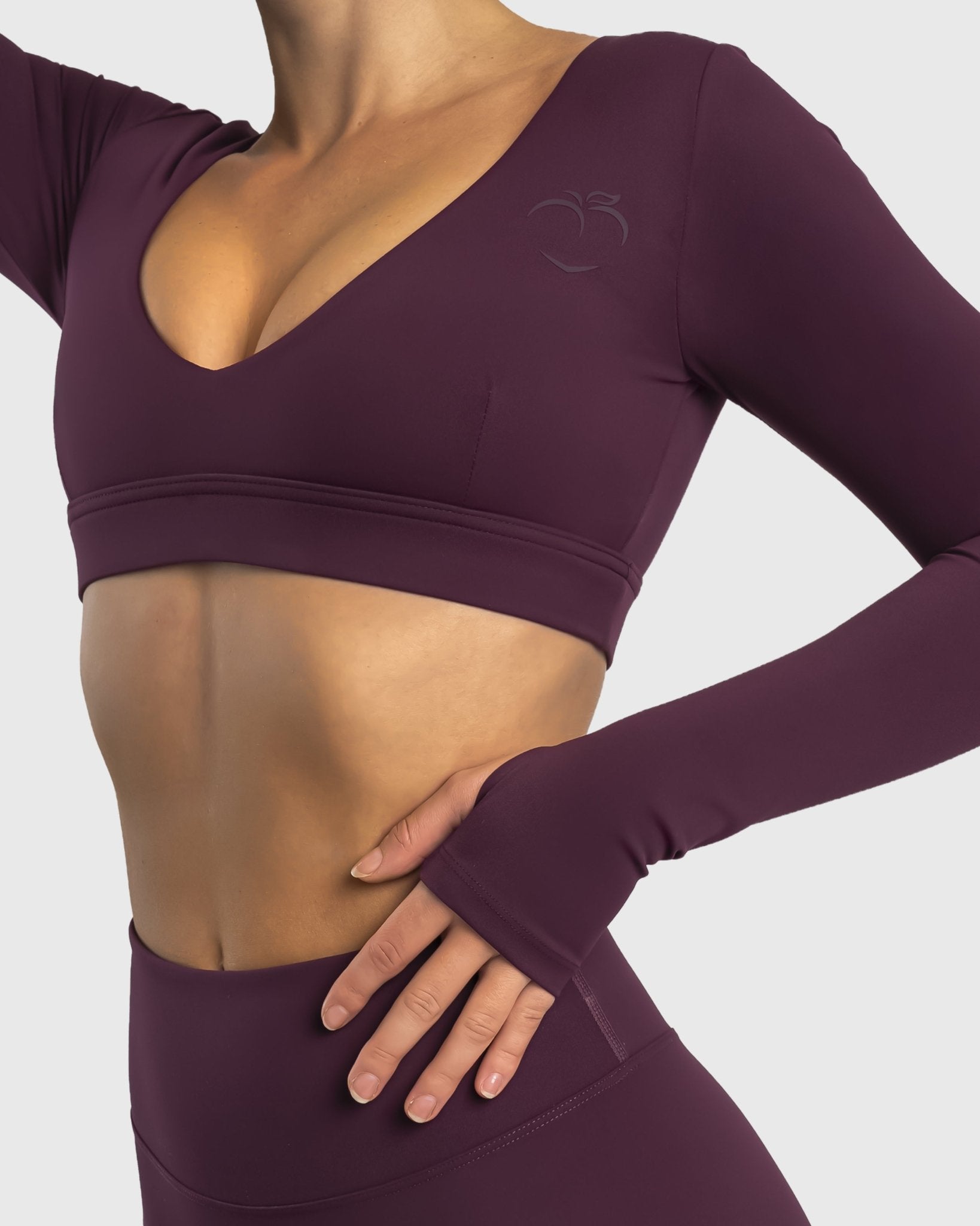 Plum Align Long Sleeve - Peach Tights - Long sleeve