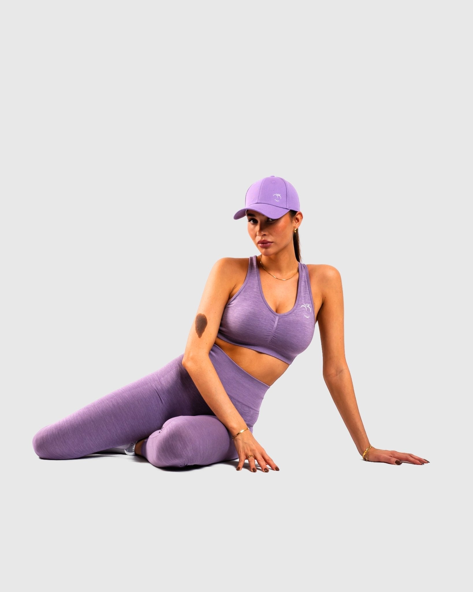 Purple Ease Caps - Peach Tights - Caps