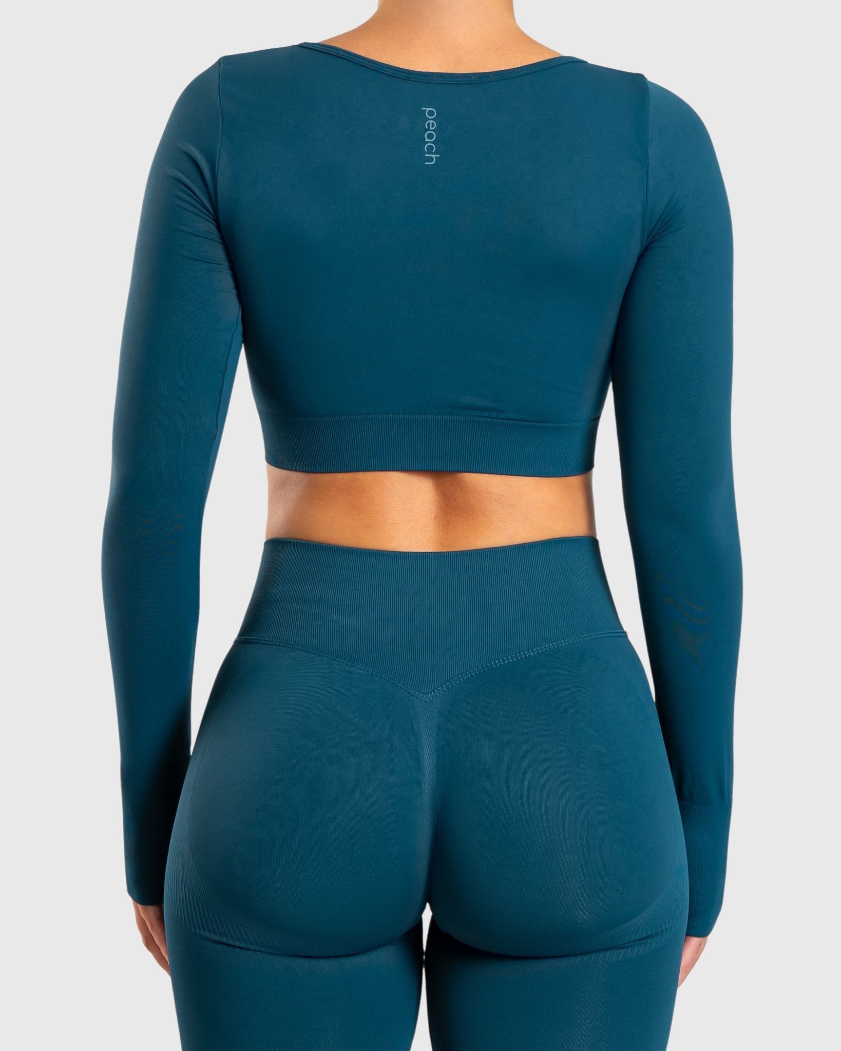 Sea Blue Ignite Long Sleeve - Peach Tights - Long sleeve