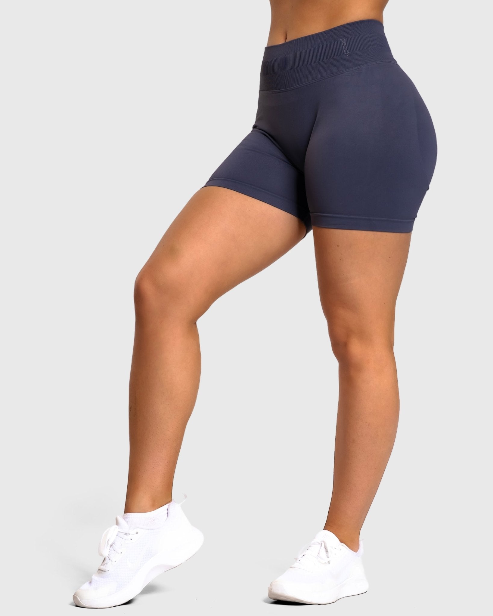 Steel Blue Impact Shorts - Peach Tights - Shorts