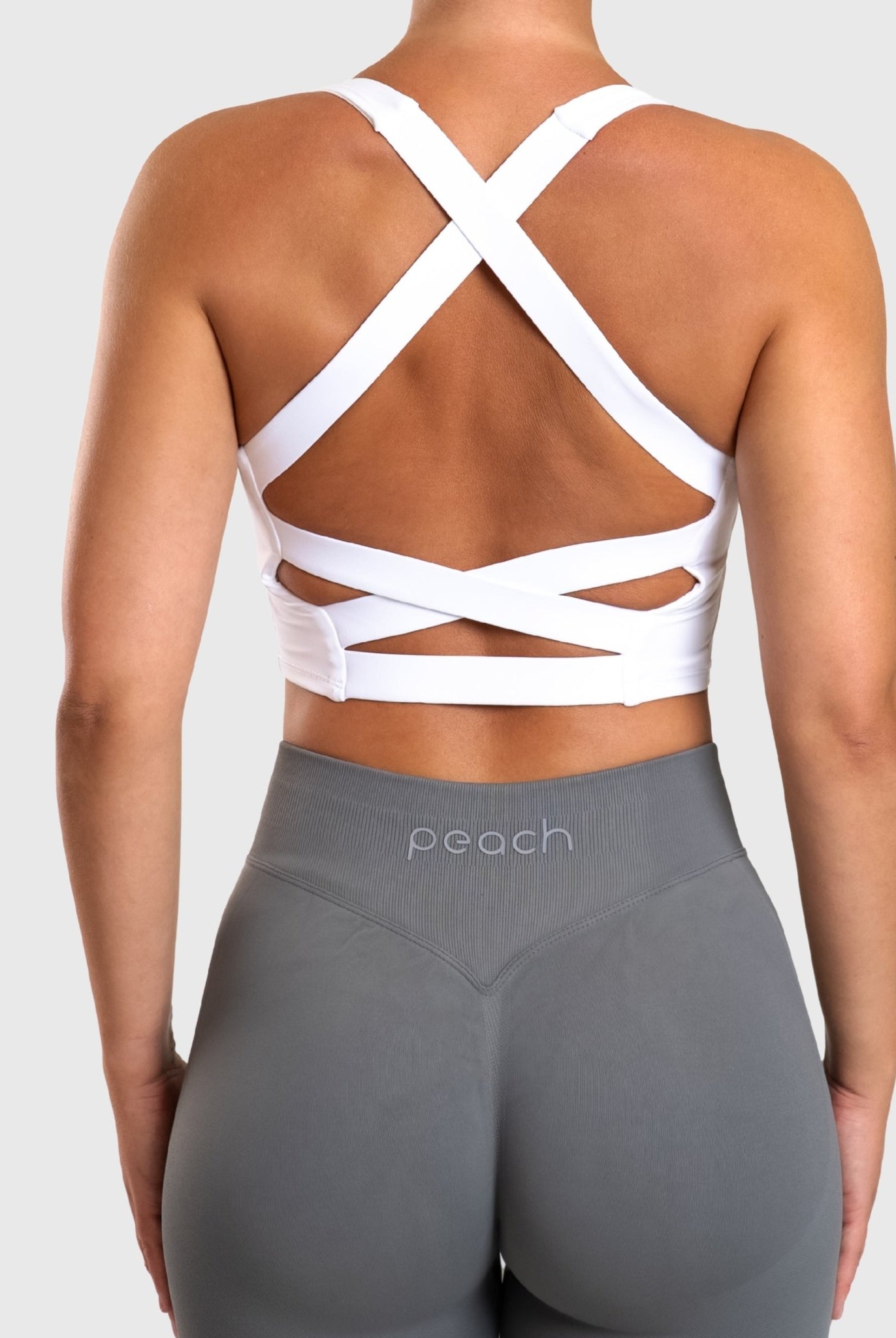 White Ballerina Topp - Peach Tights - Sports - Bra