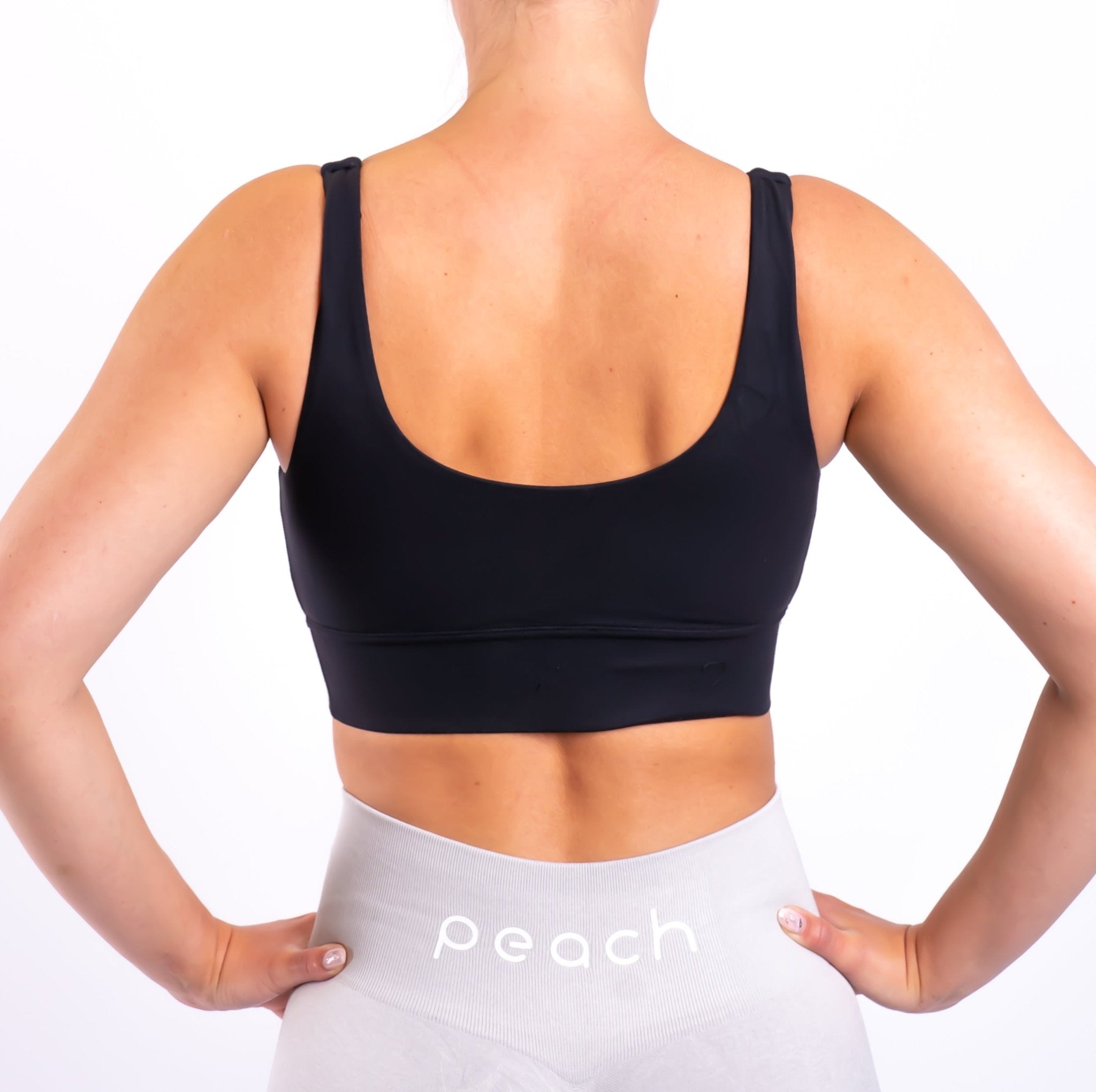 Black Duet Sports-Bra - Peach Tights -