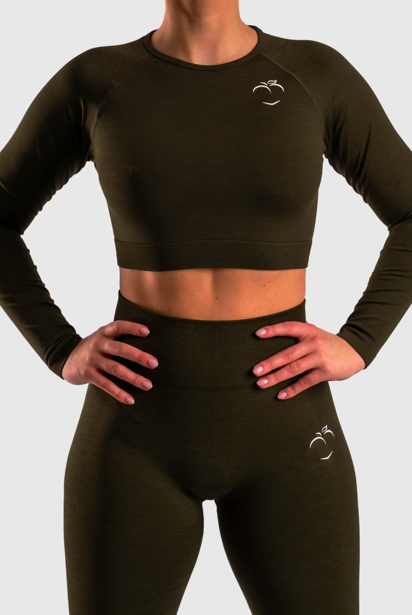 Green Deluxe Long Sleeve - Peach Tights -