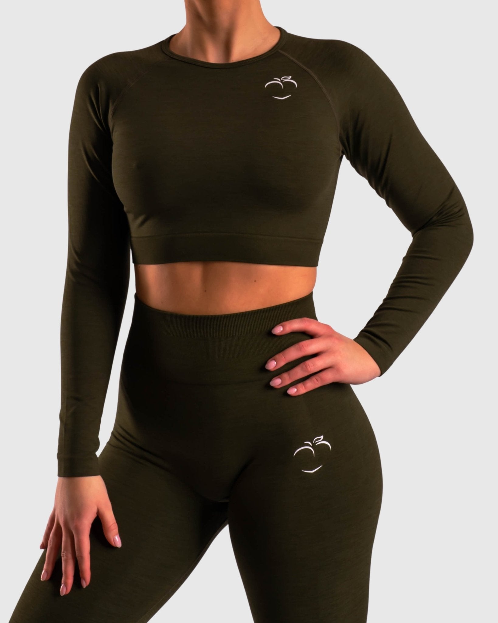 Green Deluxe Long Sleeve - Peach Tights -