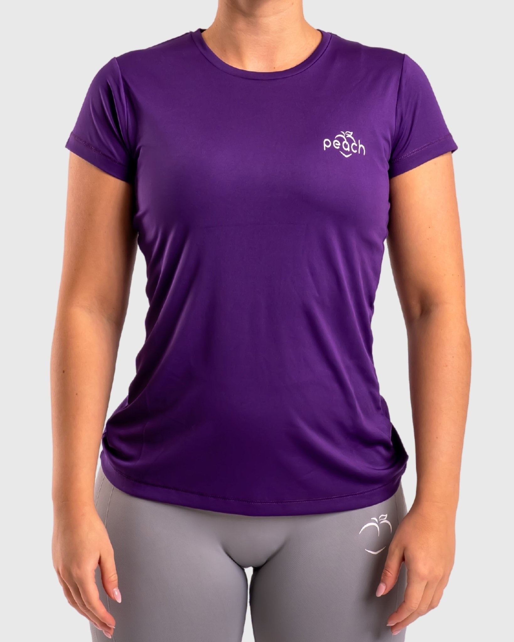Purple Basic Training T-Shirt - Peach Tights -