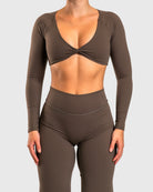 Ash Brown Divine Long Sleeve - Peach Tights - Jacket