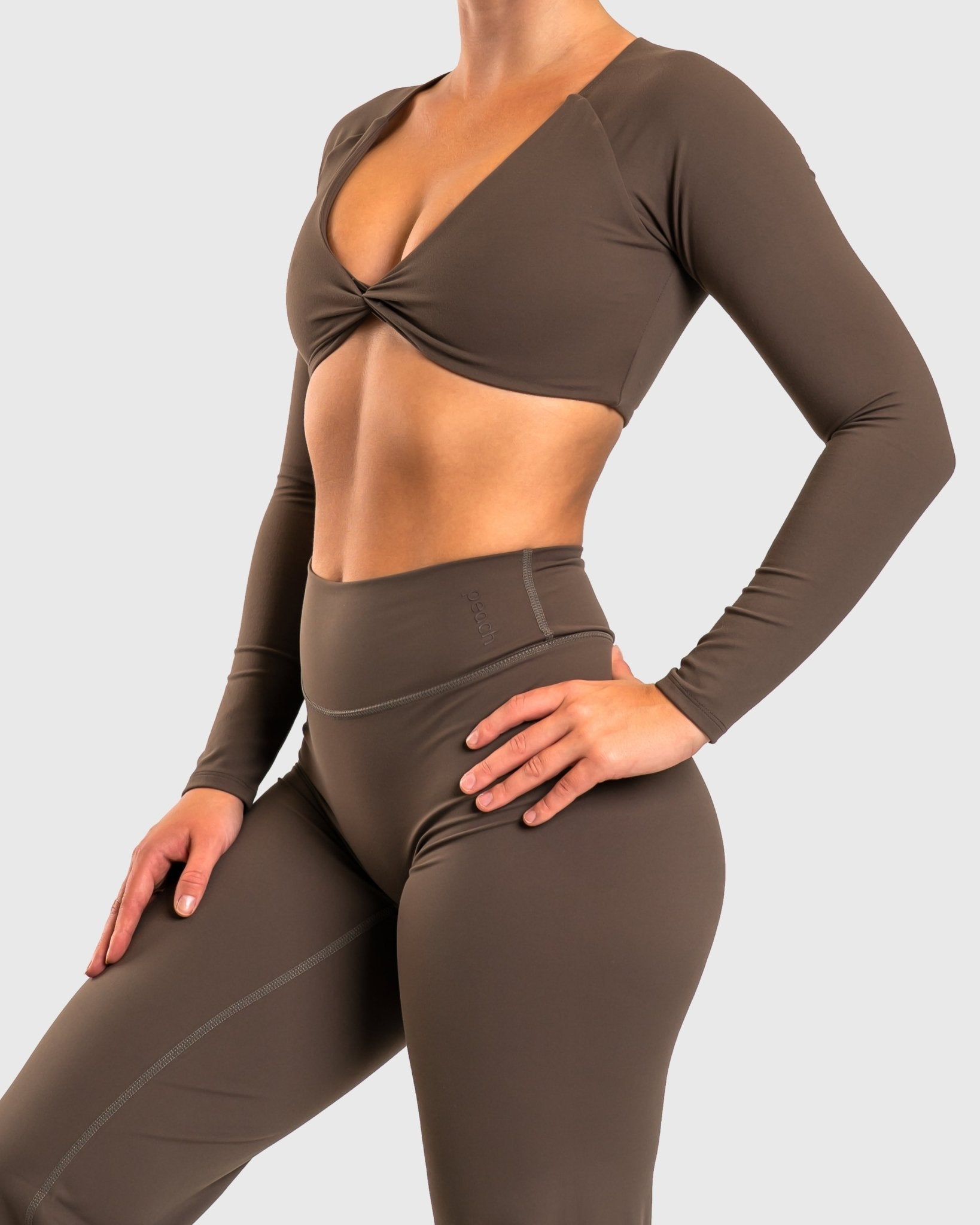 Ash Brown Divine Long Sleeve - Peach Tights - Jacket