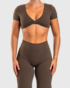 Ash Brown Divine T-shirt - Peach Tights - T-shirt