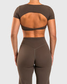 Ash Brown Divine T-shirt - Peach Tights - T-shirt