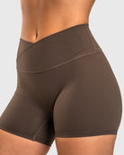 Ash Brown Divine V - waist Shorts - Peach Tights - Tights