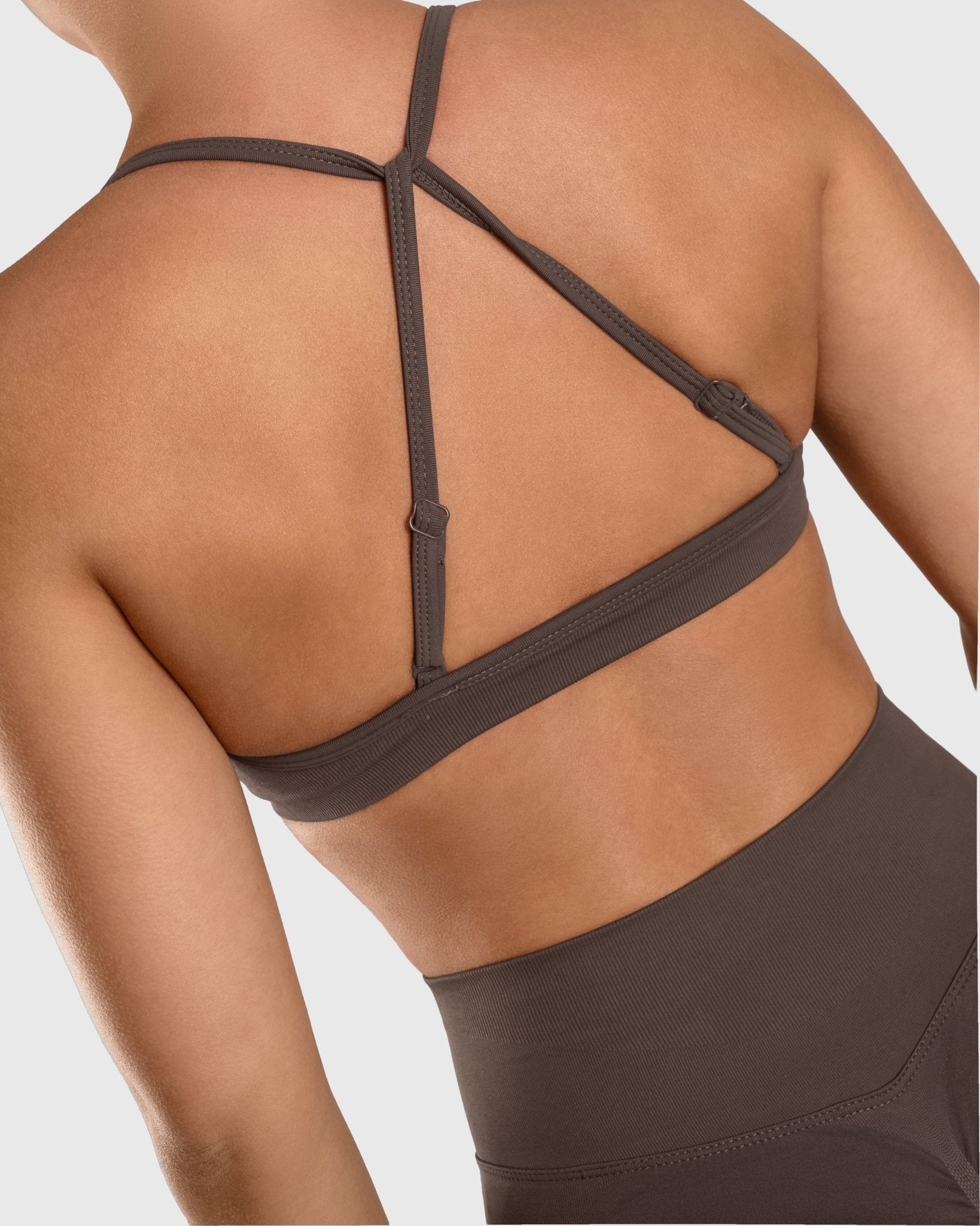 Ash Brown Vivid Sports - bra - Peach Tights - Sports - Bra