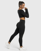 Black Align Tights - Peach Tights - Tights