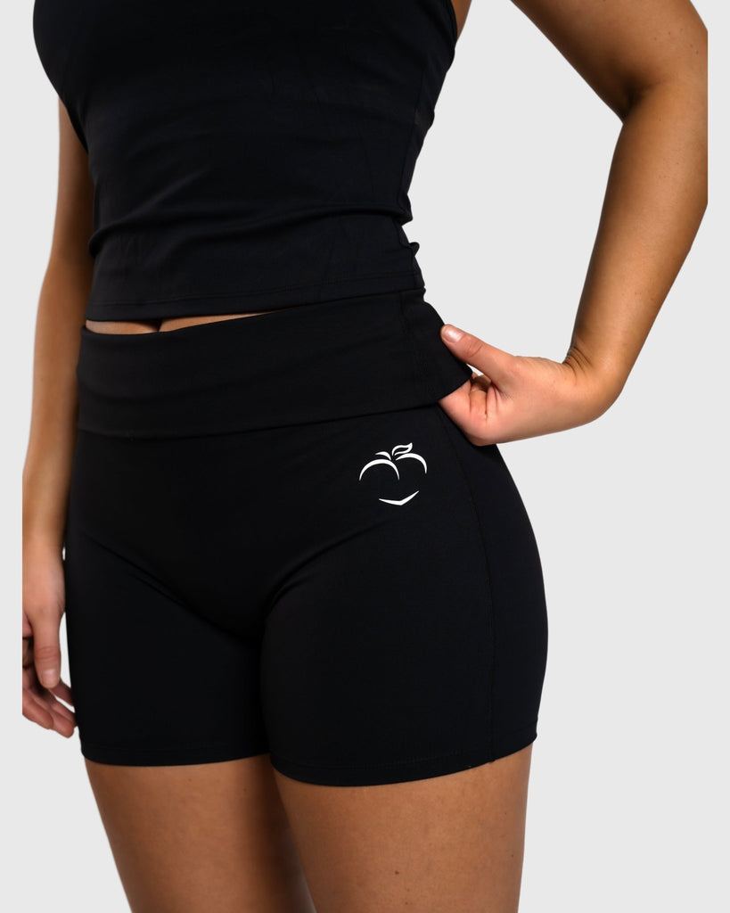 Black Allure Shorts - Peach Tights - Shorts