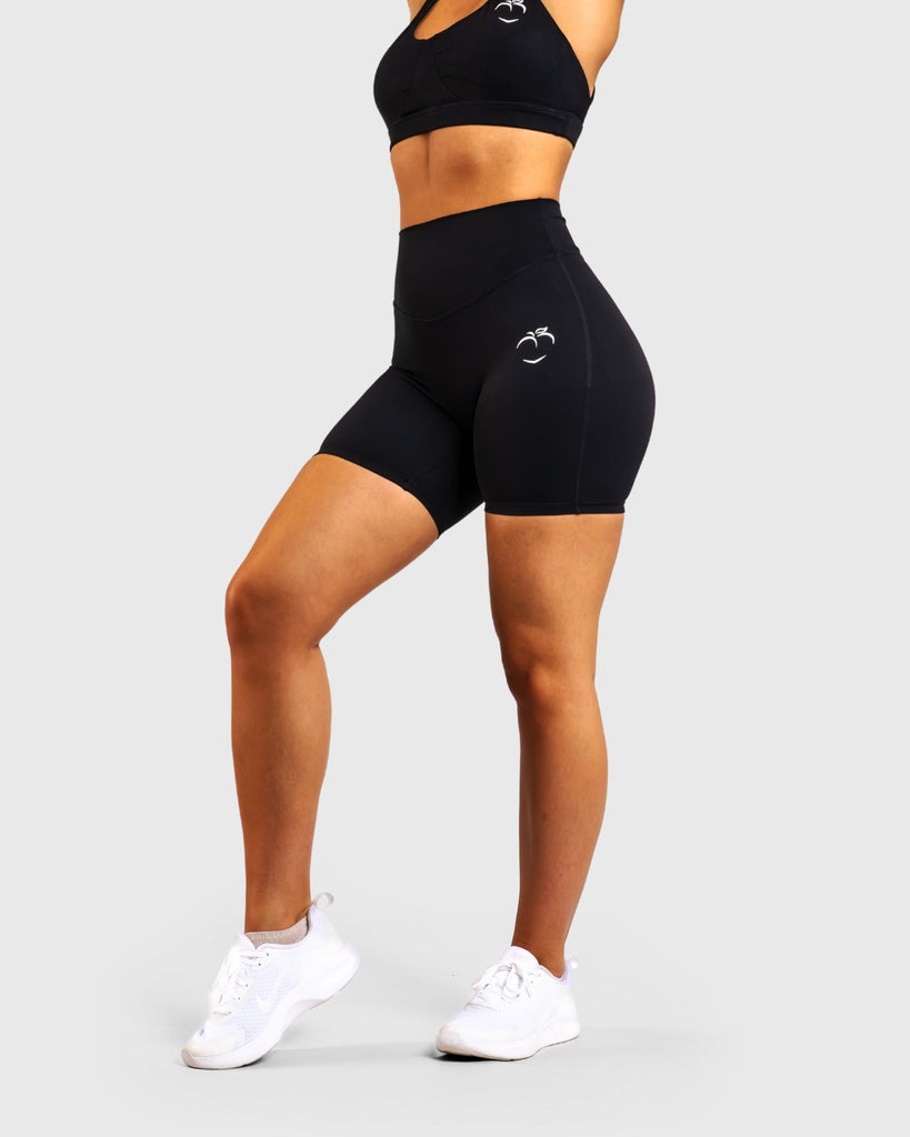 Black Core Shorts - Peach Tights - Shorts