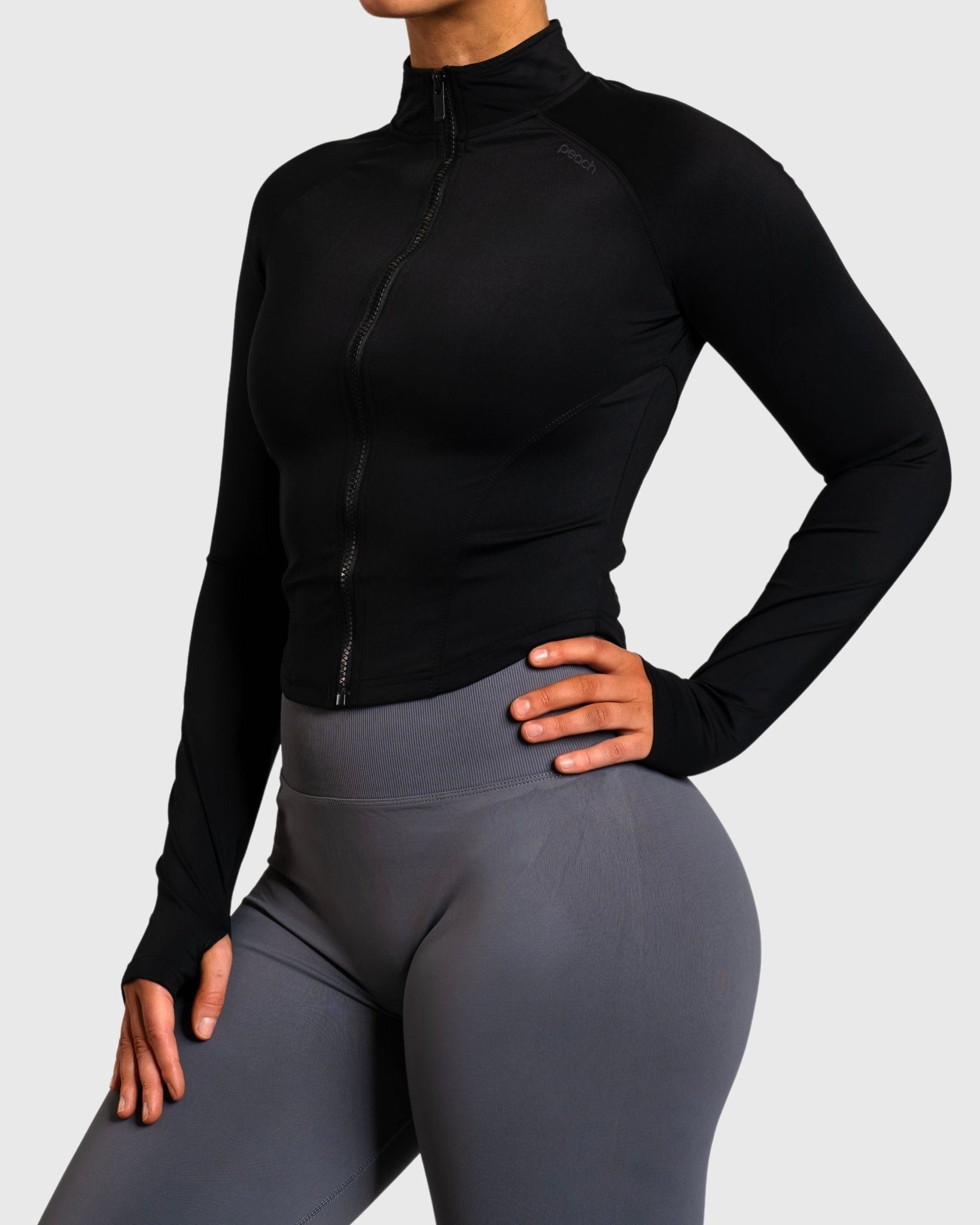 Black Define Jacket - Peach Tights - Jacket