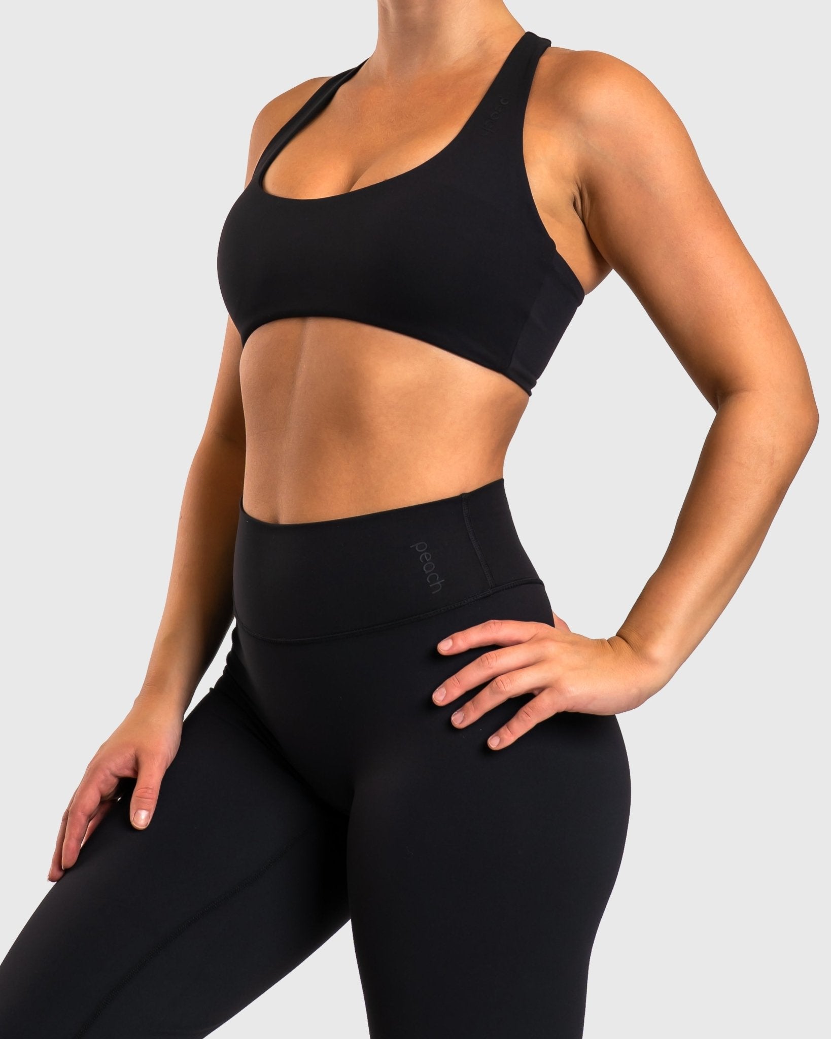 Black Divine Sports - bra - Peach Tights - Sports - Bra