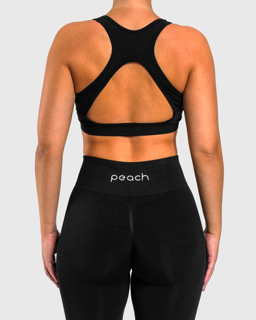 Black Edge Sports - bra - Peach Tights - Sports - Bra