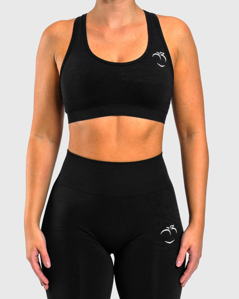 Black Edge Sports - bra - Peach Tights - Sports - Bra