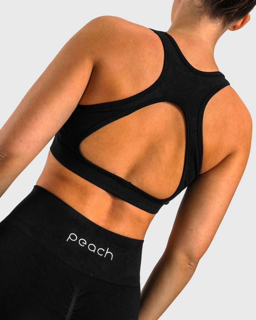 Black Edge Sports - bra - Peach Tights - Sports - Bra