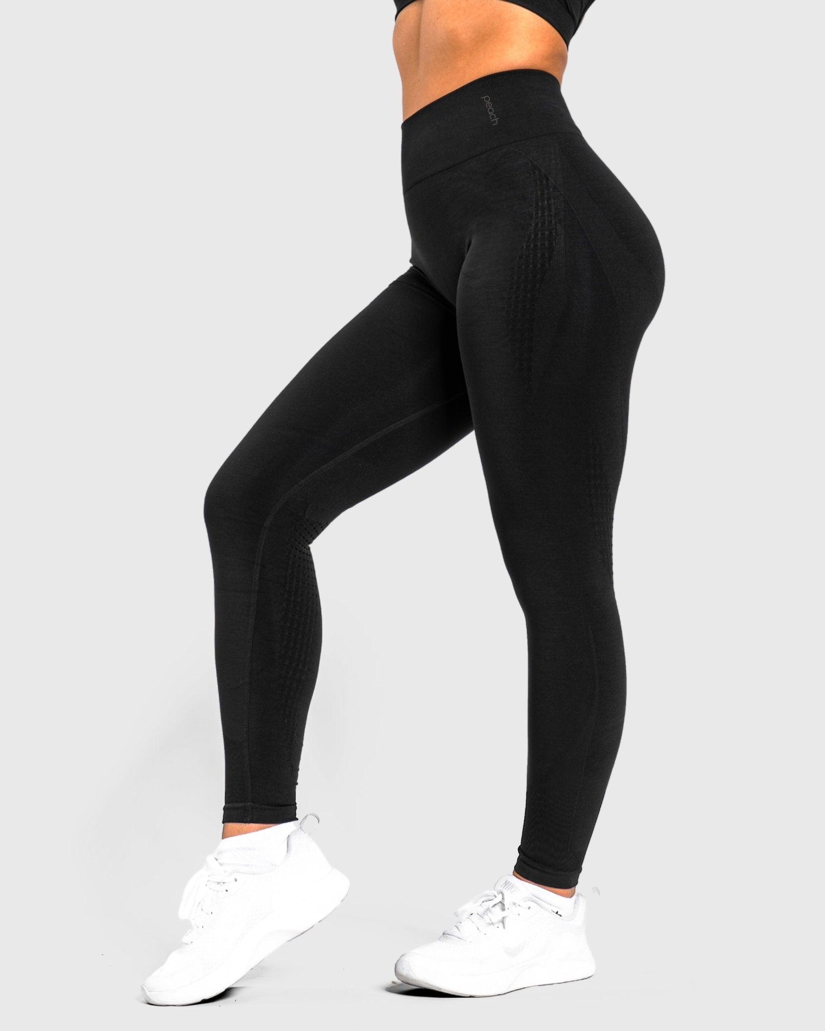 Black Edge Tights - Peach Tights - Tights