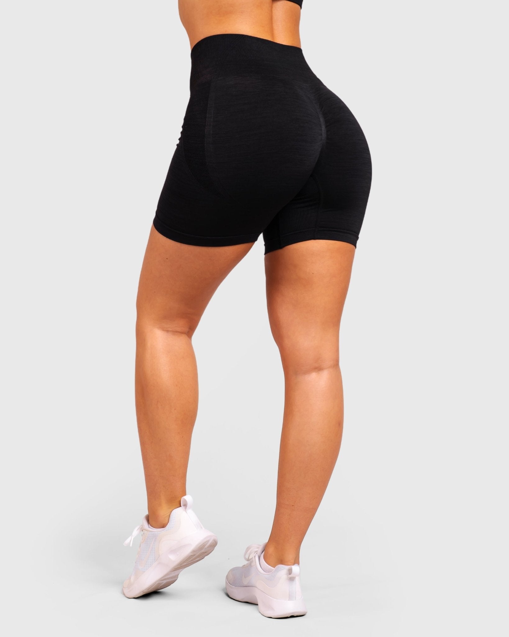 Black Elevate Shorts - Peach Tights - Shorts