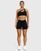 Black Essence Shorts - Peach Tights - Shorts