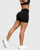 Black Essence Shorts - Peach Tights - Shorts